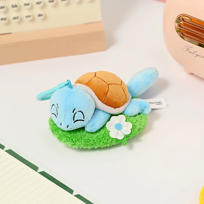 Japan Cartoon Pokemon with Laying & Sleeping on Grass Keychain Part 2 | Pikachu Charmander Bulbasaur Jigglypuff Squirtle - Mascot Plush Doll  Kawaii Decoration KawaiiGiftLand