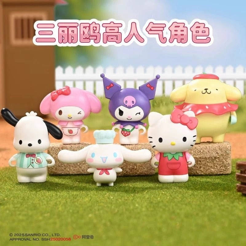 Sanrio Sweet Strawberry Town | Hello Kitty My Melody Kuromi Cinnamoroll Pompompurin Pochacco -  Building Blocks Toy Collections