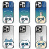 Japanese Cartoon ChiiKawa Mirror Phone Case | Silver & Blue ChiiKawa Hachiware Usagi Wear Sunglass and Eating Ice Cream - iPhone Case 12 13 14 15 16 17 Pro Promax