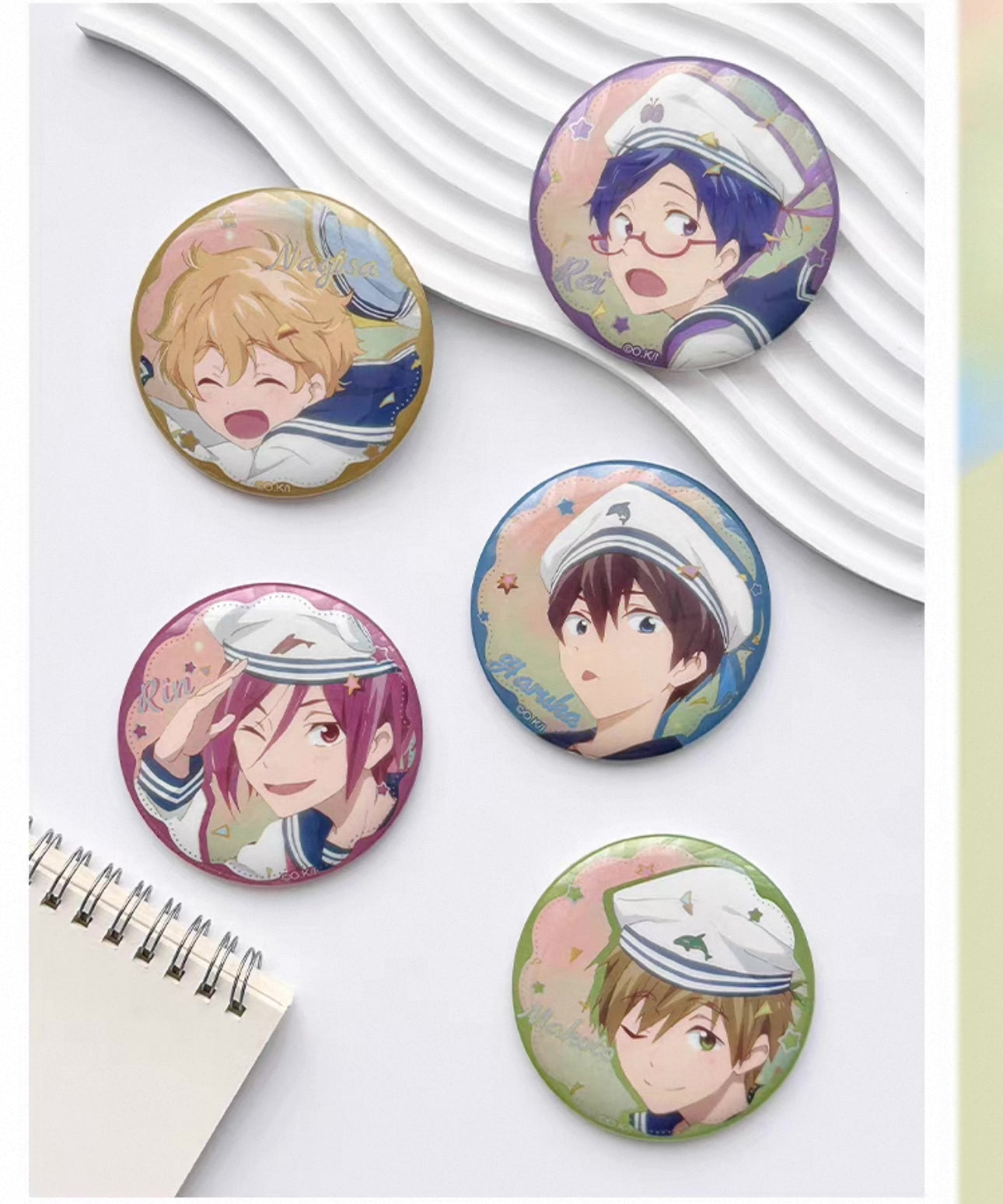 Japanese Anime Free! Iwatobi Swim Club Marine Boy Series Fridge Magnets | Haruka Makoto Rin Nagisa Rei - Cute Kawaii Item Blind Bag