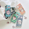 Japanese Cartoon ChiiKawa iPhone Laser Case with Strap | Happy Party Rakko Kurimanju Shisa Furuhonya - Phone Case Samsung Galaxy S26 S25 S24 S23 S22 S21 FE Ultra Edge