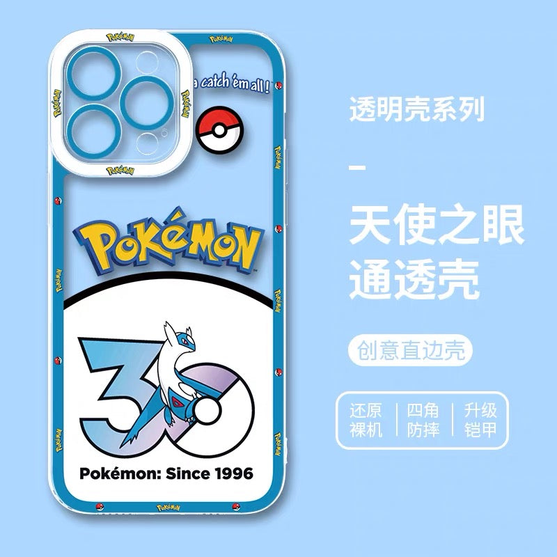 Japan Cartoon Pokemon 30 Anniversary Part2 | Garchomp Bulbasaur Latios Psyduck Metagross Kyogre Eevee Tyranitar 8 Styles - iPhone Case PLUS SE2 XS XR X 11 12 13 14 15 16 16e 17 17e 18 Pro Promax 12mini 13mini