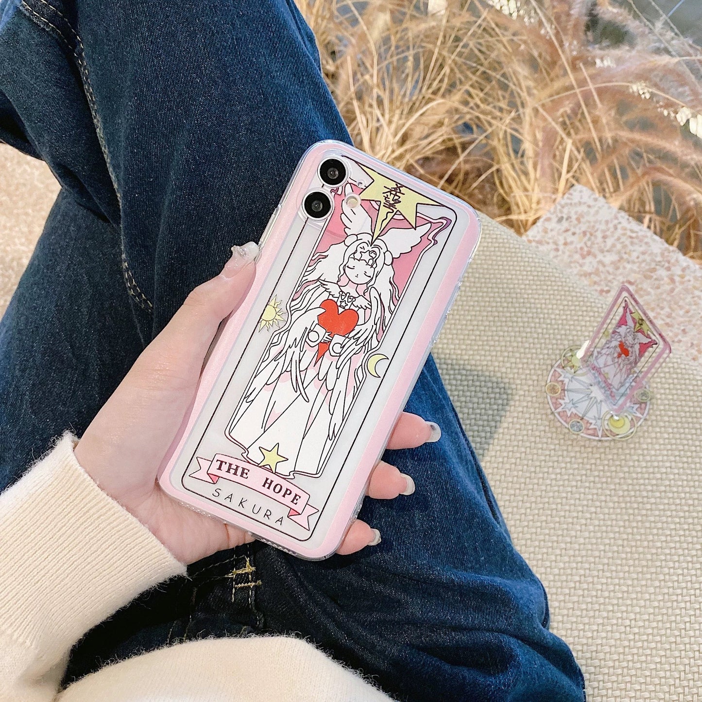 Cardcaptor Sakura Card Version Part 7 with Stand & Strap | The Hope & The Mirror - Phone Case Samsung Galaxy S26 S25 S24 S23 S22 S21 FE Ultra Edge