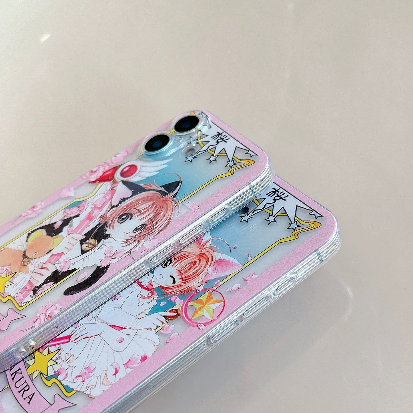 Cardcaptor Sakura Card Version Part 5 | Black & White Cat Sakura - Phone Case Samsung Galaxy S26 S25 S24 S23 S22 S21 FE Ultra Edge