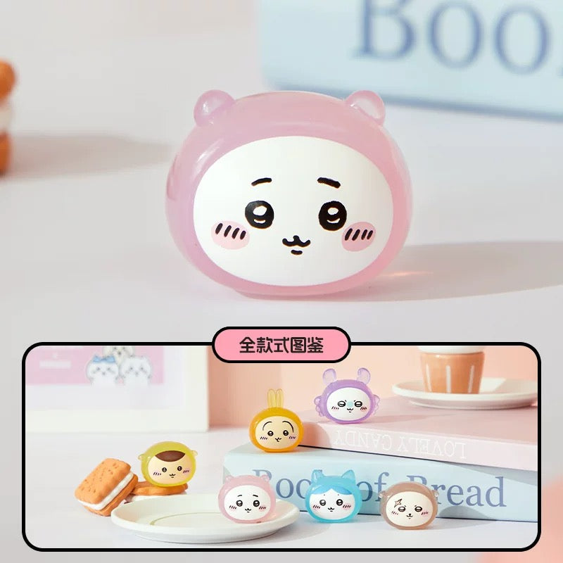 Free Gift : ChiiKawa X Miniso | ChiiKawa Hachiware Usagi Momonga Kurimanju Rakko Pajamas Beans Blind Box Mini Figure - Kawaii Item Cute Accessories KawaiiGiftLand