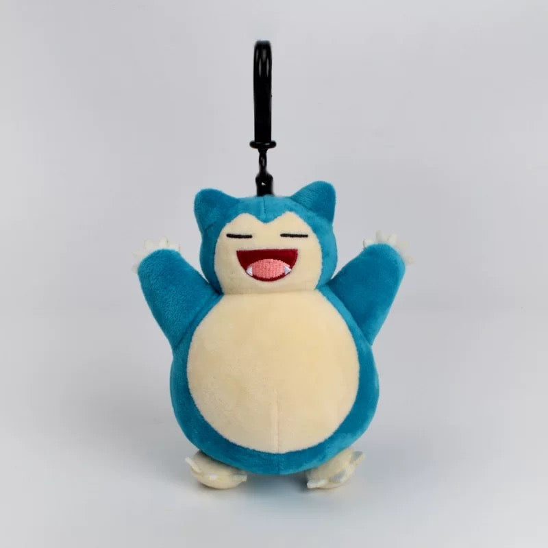 Japan Cartoon Pokemon Keychain | Pichu Snoriax - Mascot Plush Doll Kawaii Decoration