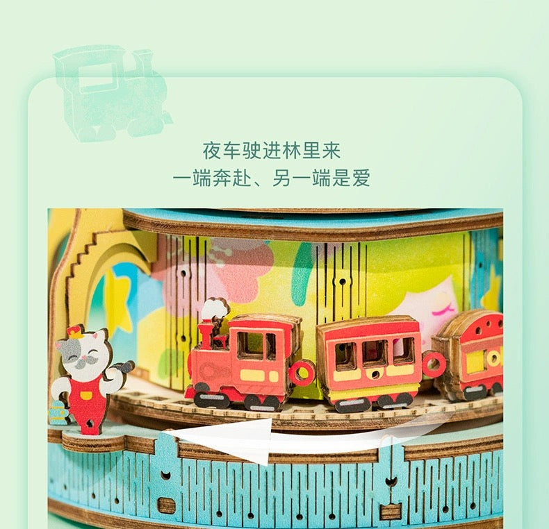 Craft Kits Wooden Music Box | Mystery Night Dreams - DIY Handmade Mini World Miniature Gift