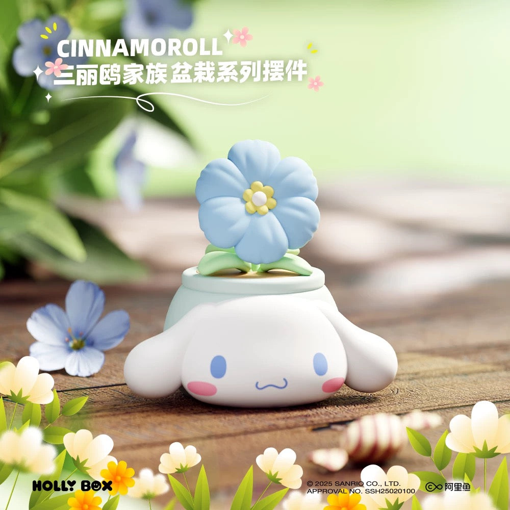 Sanrio Characters Potted Series Of Ornaments | Hello Kitty My Melody Kuromi Cinnamoroll Pompompurin Pochacco - Collectable Toys Kawaii Items - KawaiiGiftLand