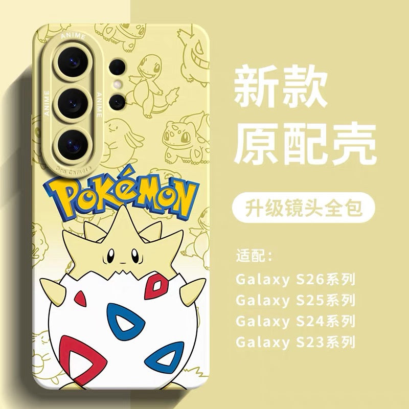 เคสซิลิโคนลายการ์ตูนญี่ปุ่นโปเกมอน | โทเงปิ ไรชู บลาสทอยส์ - เคสโทรศัพท์ Samsung Galaxy S26 S25 S24 S23 FE Ultra Edge
