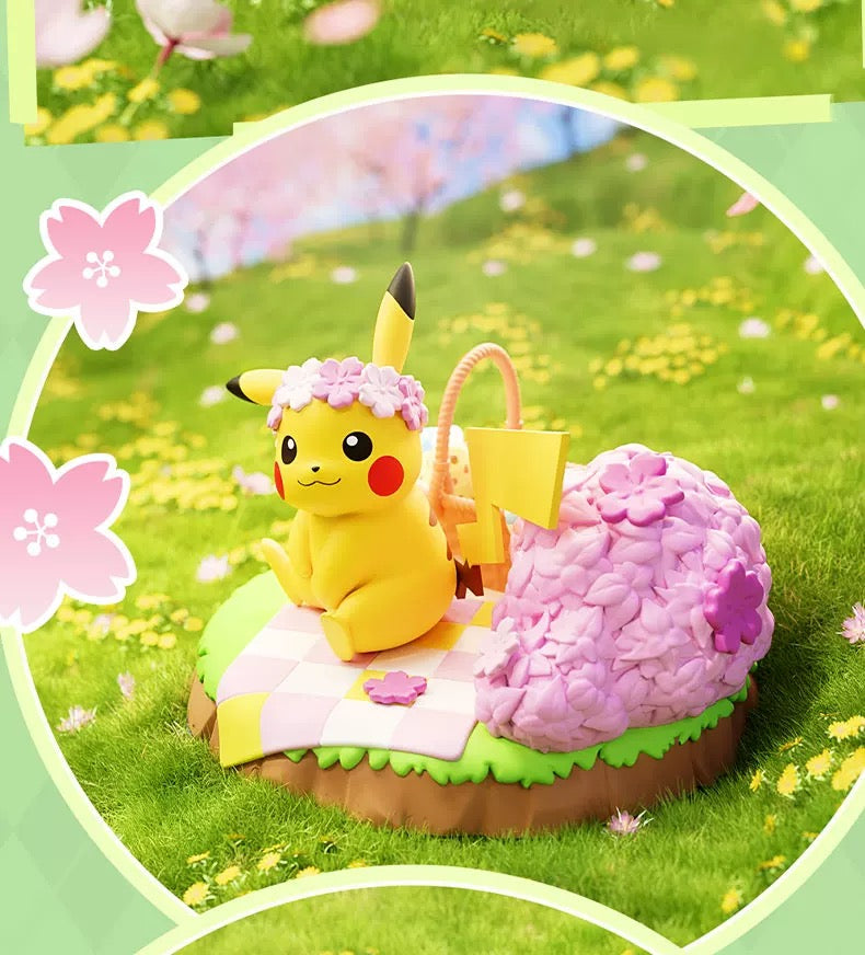 Pokemon Natural Fun Holiday Series | Pikachu Bulbasaur Eevee Psyduck Slowpoke Meowth - Anime Collectable Toys Figure KawaiiGiftLand