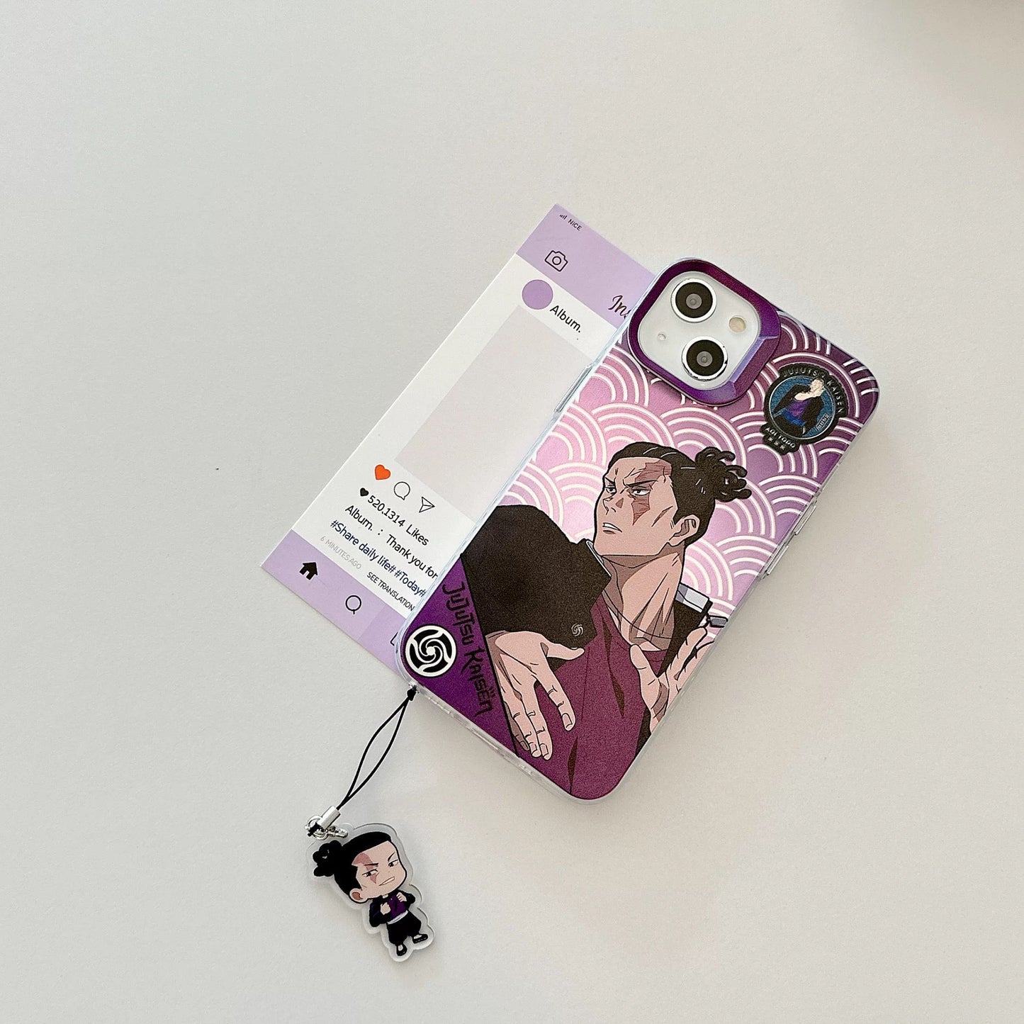 Japanese Anime Jujutsu Kaisen Phone Case with Strap | Inumaki Toge Zenin Maki Todo Aoi Panda - iPhone Case 7 8 PLUS SE2 XS XR X 11 12 13 14 15 16 Pro Promax 12mini 13mini KawaiiGiftLand