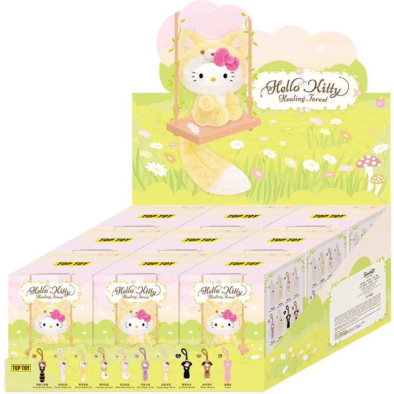 TOPTOY Hello Kitty Healing Forest Series Plush Pendant Blind Box