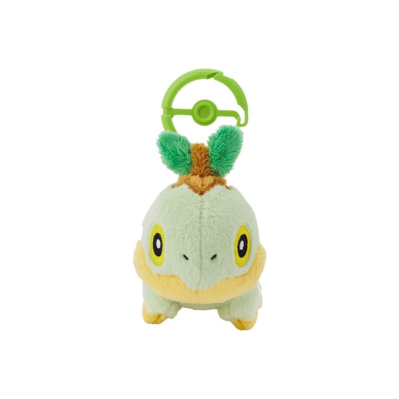 Japan Cartoon Pokemon Center Pokeball Keychain 4th & 5th Generation | Turtwig Chimchar Piplup Snivy Tepig Oshawott - Mascot Mini Plush Doll