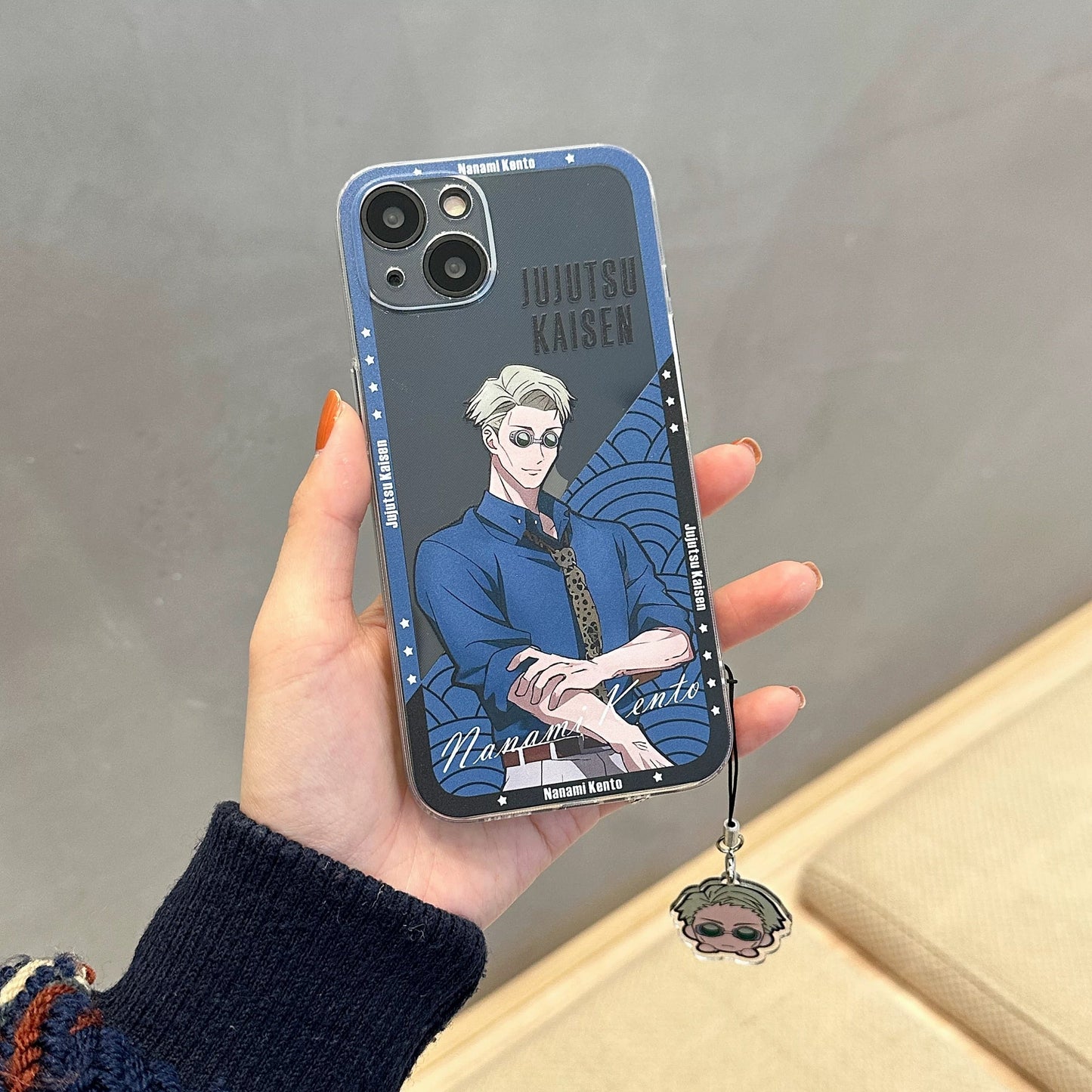Japanese Anime Jujutsu Kaisen Clean Phone Case with Strap | Nanami Zenin Maki Kugisaki Nobara Panda - iPhone Case 7 8 PLUS SE2 XS XR X 11 12 13 14 15 16 Pro Promax 12mini 13mini KawaiiGiftLand