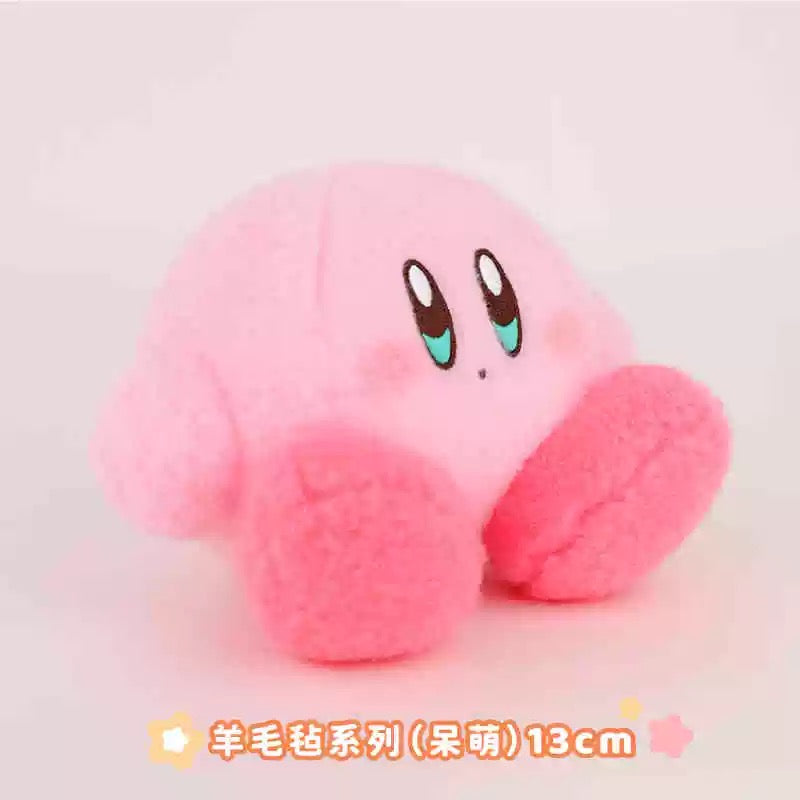 Kirby X Cute Studio | Kirby & Waddle Dee Wool Felt Style Plush Doll - Starkabi Poyo 14cm Kawaii items Room Decoration doll KawaiiGiftLand