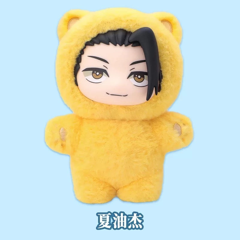 Eaki X Jujutsu Kaisen Part 1 Series Limited Edition | Cat Ear Plushie Satoru Geto Suguru Nanami Ieiri Shoko Fushiguro Toji Haibara Yu - Vinyl Face Plush Doll Figure Keychain Collectable Toys Mystery Blind Box