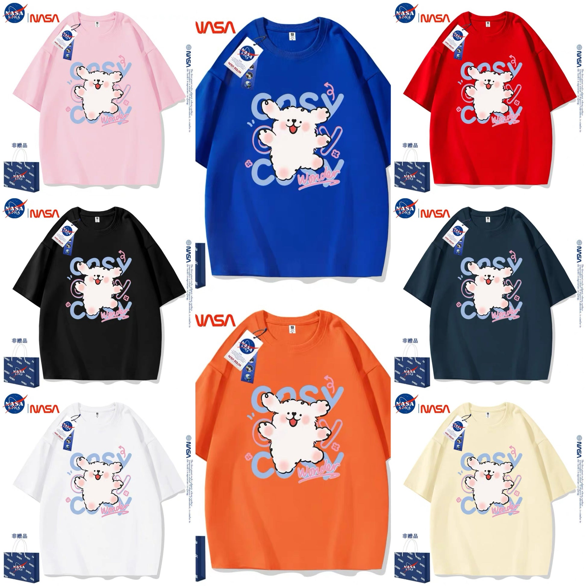 Cute Cartoon Doggie Maltese Puppy Style T-Shirt Series | Say Hello with Smile Part1 - Kawaii Fashion Items for Child & Adult