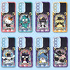Japan Cartoon Halloween Glass Window Version | Hello Kitty Hangyodon Kuromi Pompompurin Cinnamoroll XO Bad Badtz Maru Tuxedosam Little Twin Stars - Phone Case Samsung Galaxy S26 S25 S24 S23 S22 S21 FE Ultra Edge