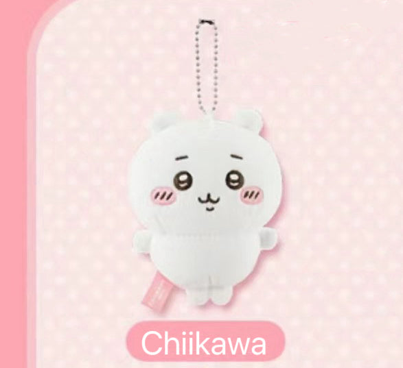 ChiiKawa X Miniso | ChiiKawa Hachiware Usagi Momonga Mini Plush Doll Keychain - Kawaii items Room Decoration doll KawaiiGiftLand