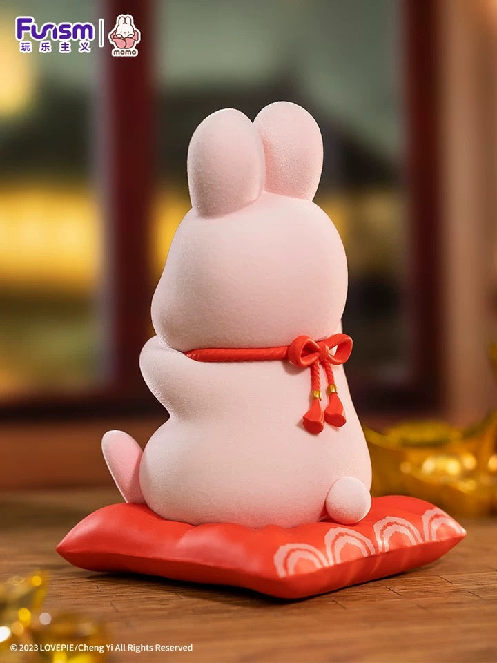 Kawaii Lovely Characters Momo Bunny | Lucky Bunny Money Come Come 150% Figure - Maneki-usagi Toy Collection