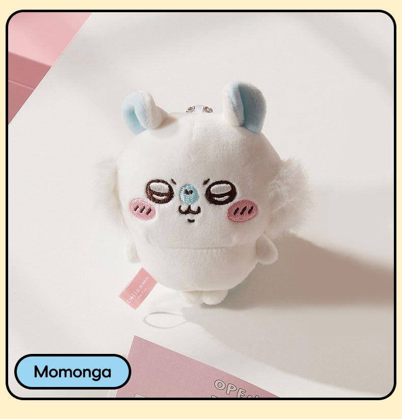 ChiiKawa X Miniso | ChiiKawa Hachiware Usagi Momonga Mini Plush Doll Keychain - Kawaii items Room Decoration doll KawaiiGiftLand