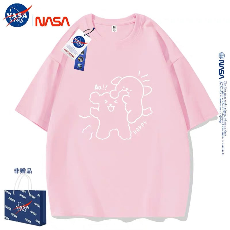 Cute Cartoon Doggie Maltese Puppy Style T-Shirt Series | Sweet Couple Part1 - Kawaii Fashion Items for Child & Adult Matching outfits for Parents and Children