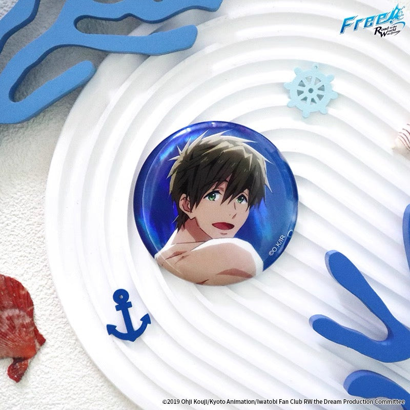 Japanese Anime Free! Iwatobi Swim Club Play Water Series Fridge Magnets | Haruka Makoto Rin Kirishima Sosuke - Cute Kawaii Item Blind Bag