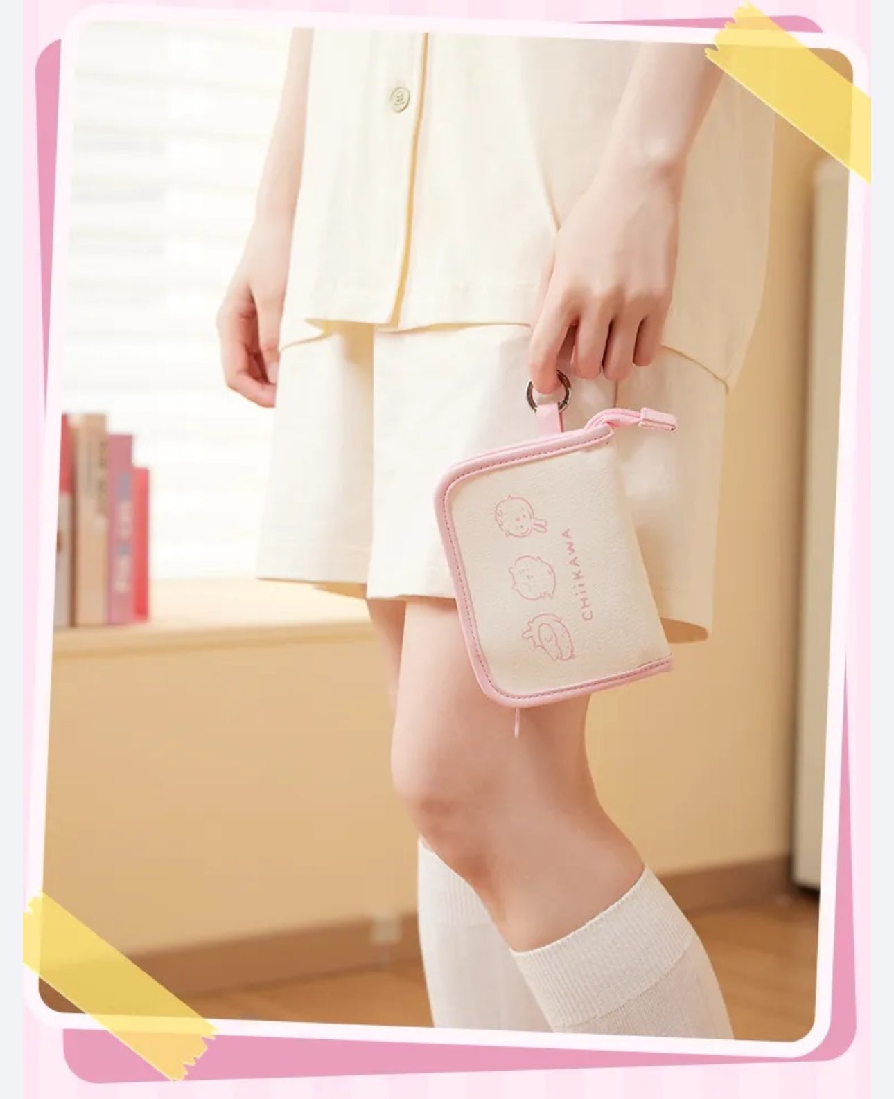 ChiiKawa X Miniso | Chiikawa Shoulder Tote Bag with Small Bag - Kawaii Item Cute Decoration KawaiiGiftLand