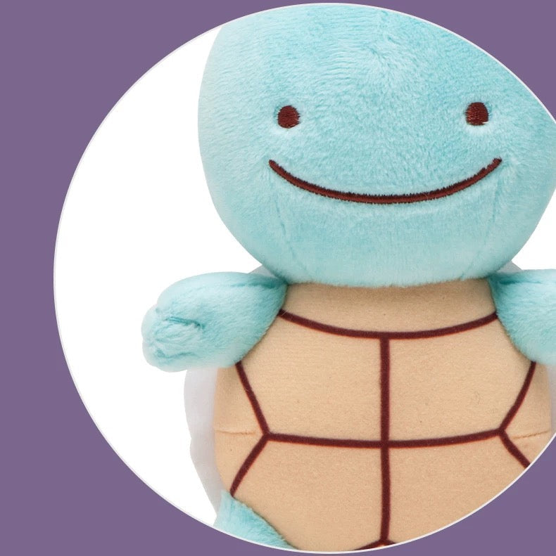 Japan Cartoon Pokemon Center Ditto Crossover | Pikachu Charmander Squirtle Bulbasaur Clefairy Pippi - Mascot Plush Doll Mini Plush Doll Keychain KawaiiGiftLand