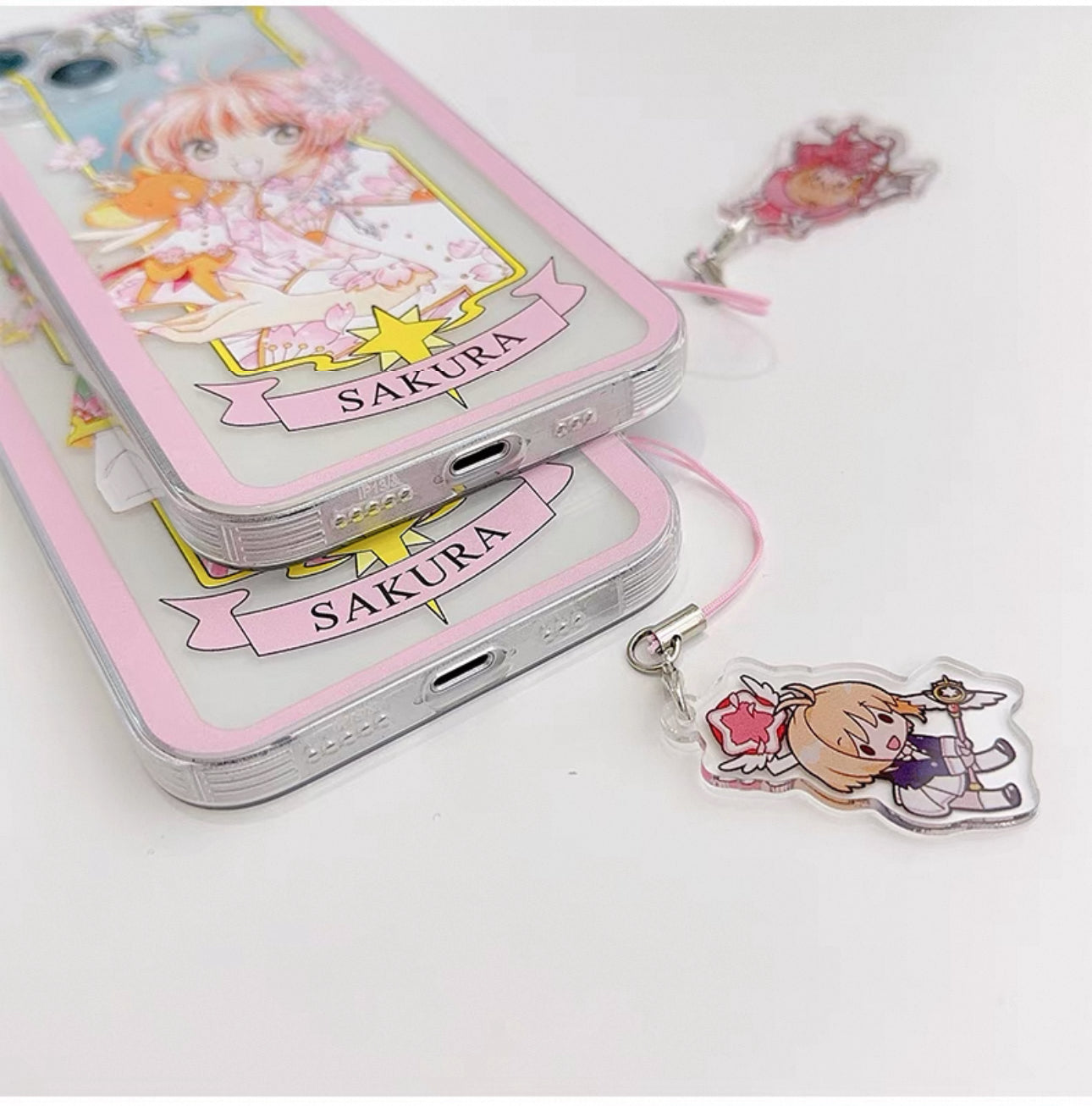 CardCaptorSakura Card Version Part 1 | Chinese Dress & Sakura - iPhone Case 6 7 8 PLUS SE2 XS XR X 11 12 13 14 15 16 Pro Promax 12mini 13mini KawaiiGiftLand