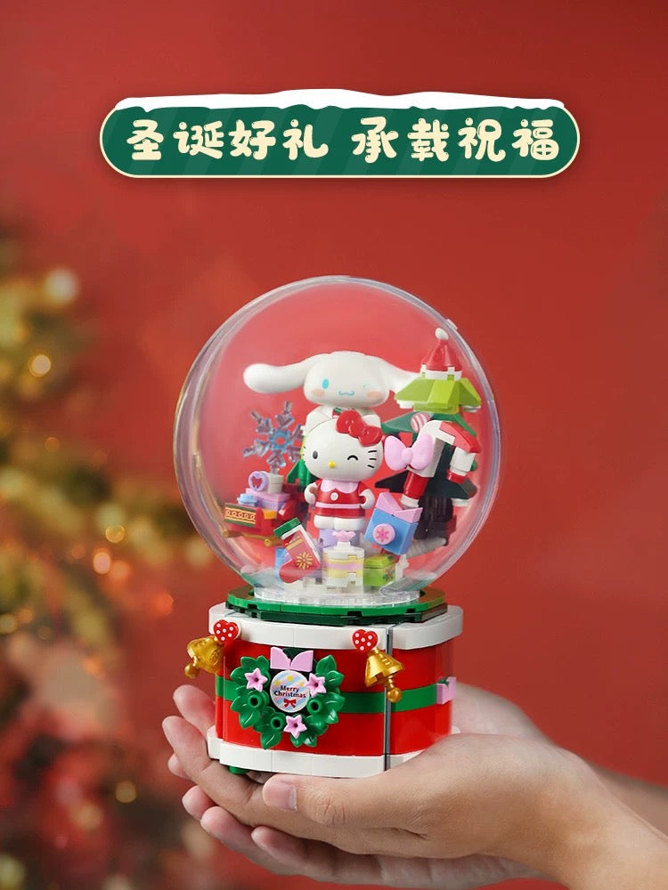 Sanrio Merry Christmas Music Box | Hello Kitty Cinnamoroll - Limited Edition Building Blocks Toy Collections
