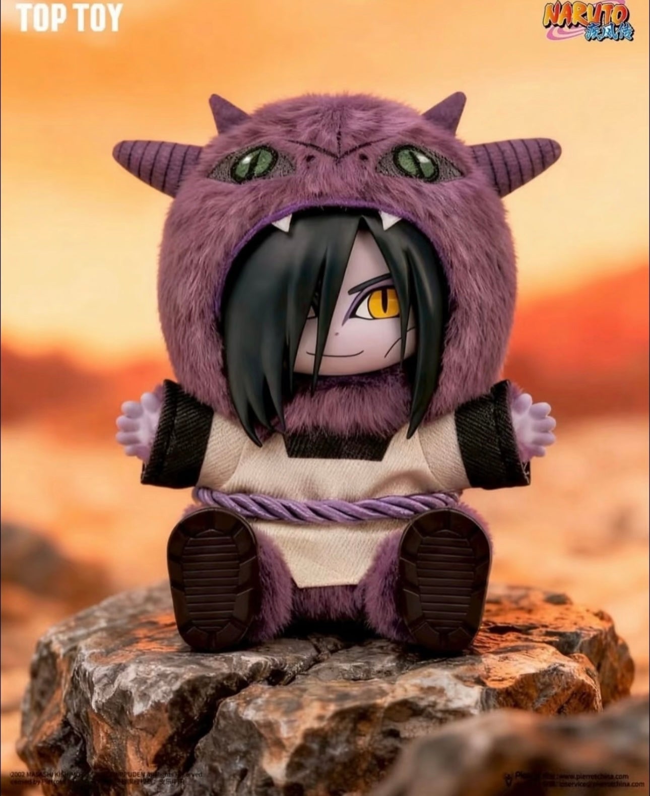 TopToy X Naruto Ninja Part 2 Series Limited Edition | Naruto Shippuuden Cute Beast Naruto Sasuke Itachi Orochimaru Jiraiya Tsunade Kurama - Vinyl Face Plush Doll Figure Keychain Collectable Toys Mystery Blind Box
