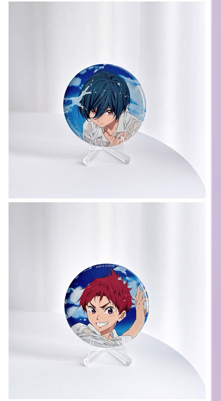 Japanese Anime Free! Iwatobi Swim Club Good Memories Series Fridge Magnets | Haruka Makoto Kirishima Shiina - Cute Kawaii Item Blind Bag