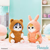Japan Mofusand Pajamas Series | Mofusand Cat Wearing Animal One Piece Pajamas Cute Big Plush Doll - Kawaii items Room Decoration Doll