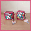 Japanese Cartoon Comics Hello Kitty Red with Keychain - AirPods AirPodsPro AirPods3 AirPods4 Case