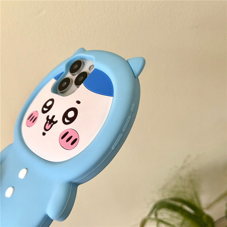 Japanese Cartoon ChiiKawa Pajamas Party Silicone | Hachiware Usagi - iPhone Case 15 14 13 12 11 Pro ProMax KawaiiGiftLand