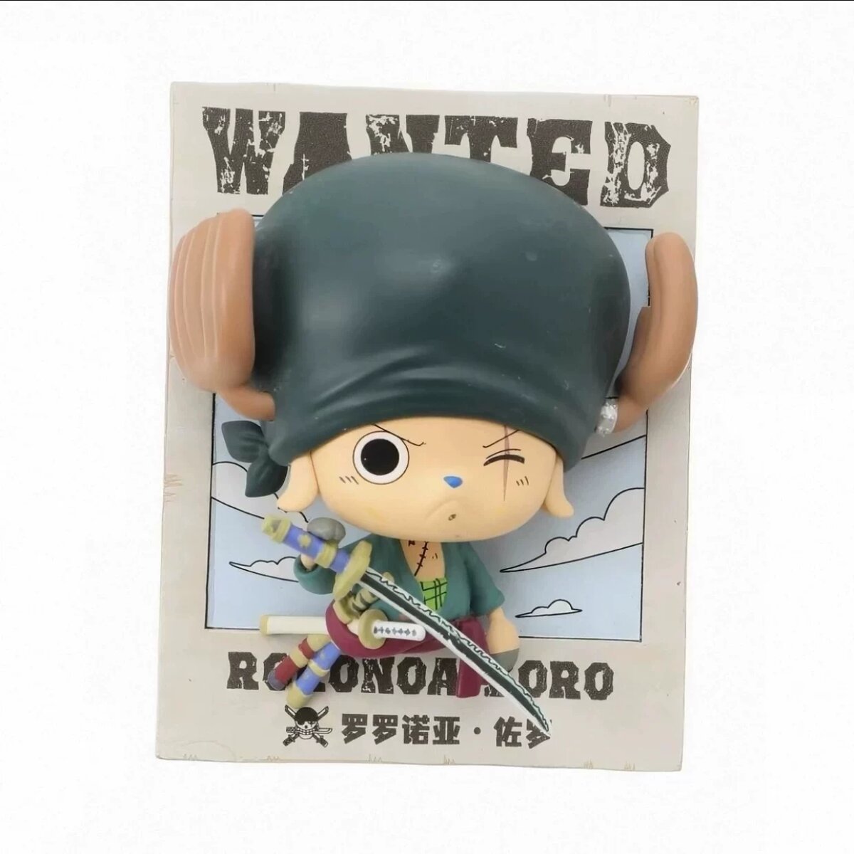 Chopper dress-up 3D fridge magnet Roronoa Zoro WANTED poster