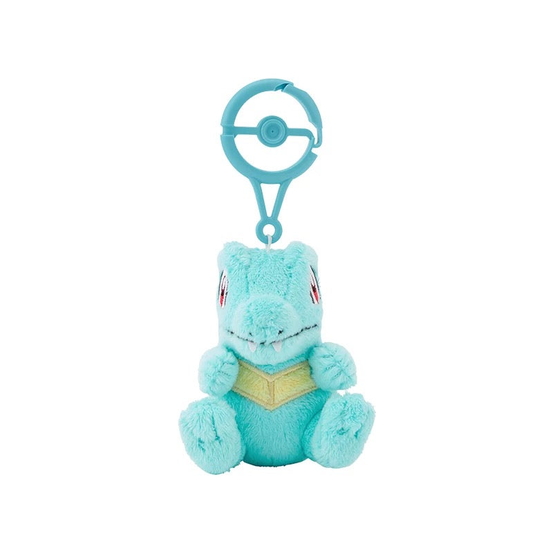 Japan Cartoon Pokemon Center Pokeball Keychain 2nd & 3rd Generation | Chikorita Cyndaquil Totodile Treecko Torchic Mudkip - Mascot Mini Plush Doll KawaiiGiftLand