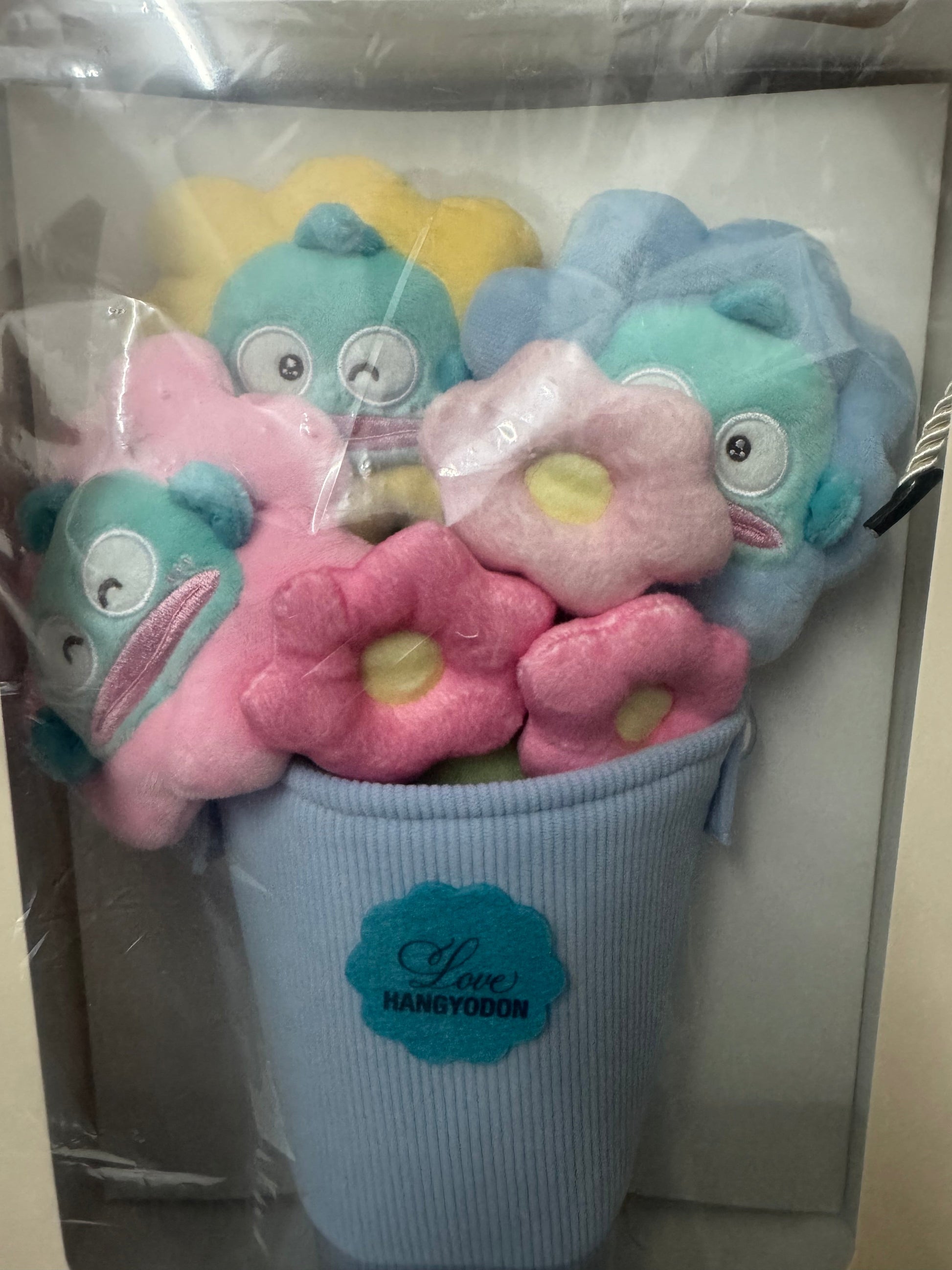 Sanrio x 7-11 Valentine Limited Edition | Hangyodon Pastel Flowers Bouquet Bag Gift Box - Valentine Wedding Gift KawaiiGiftLand