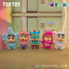 TopToy X Crayon Shin-chan Cosplay Party Part 1 Series Limited | ChocoBi Shiro Action Kamen Buriburi Elephant - Vinyl Face Plush Doll Figure Keychain Collectable Toys Mystery Blind Box