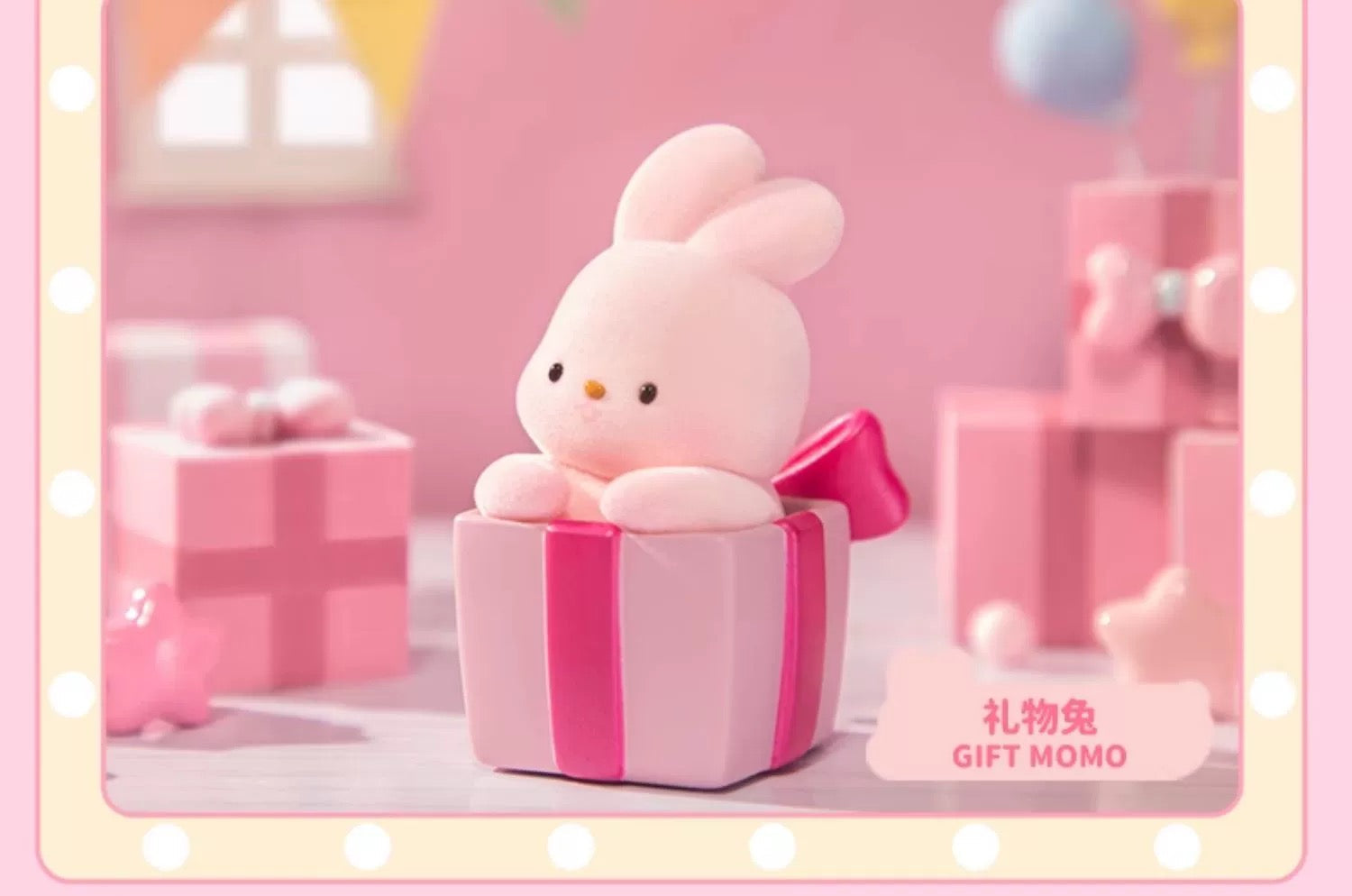 Momo with Bunny Kawaii Lovely Characters | Momo Bunny Anniversary - Toy Collection Mystery Blind Box KawaiiGiftLand