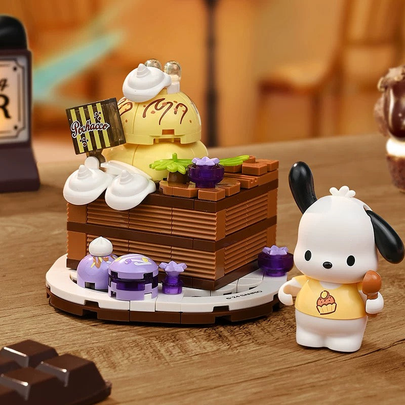 Sanrio Yummy Food Party | Hello Kitty My Melody Kuromi Cinnamoroll Pompompurin Pochacco -  Building Blocks Toy Collections KawaiiGiftLand