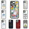 Japanese Cartoon ChiiKawa Clear with Transparent Black Frame Phone Case | Travel & Pajamas Song ChiiKawa Hachiware Usagi - iPhone Case 12 13 14 15 16 17 Pro Promax