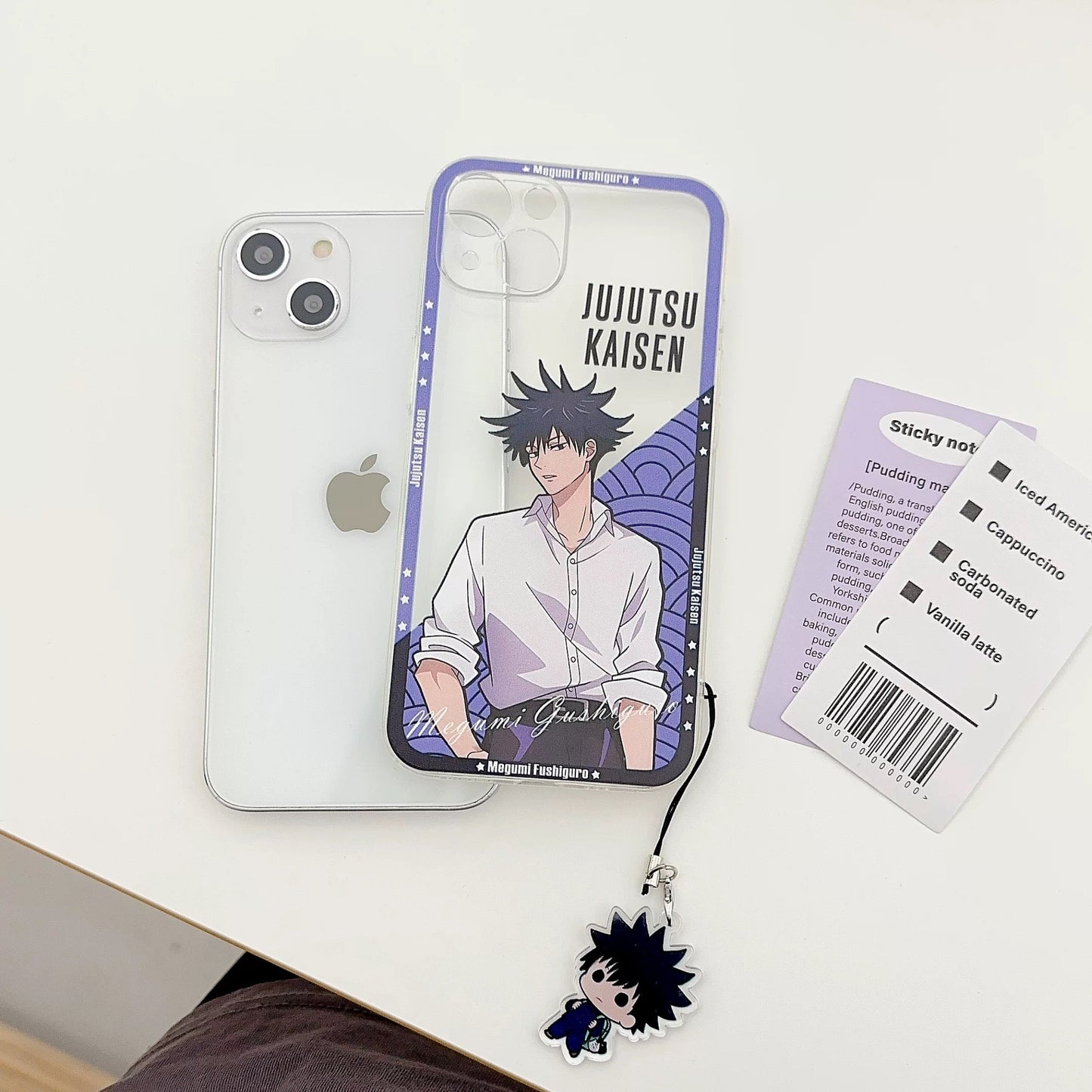Japanese Anime Jujutsu Kaisen Clean Phone Case with Strap | Satoru Yuji Megumi Inumaki Toge - iPhone Case 7 8 PLUS SE2 XS XR X 11 12 13 14 15 16 Pro Promax 12mini 13mini KawaiiGiftLand