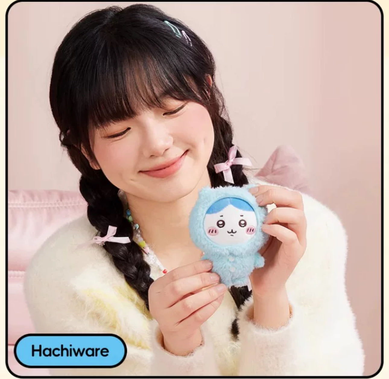 ChiiKawa X Miniso | ChiiKawa Hachiware Usagi Pajamas Keychain - Kawaii items Room Decoration doll KawaiiGiftLand