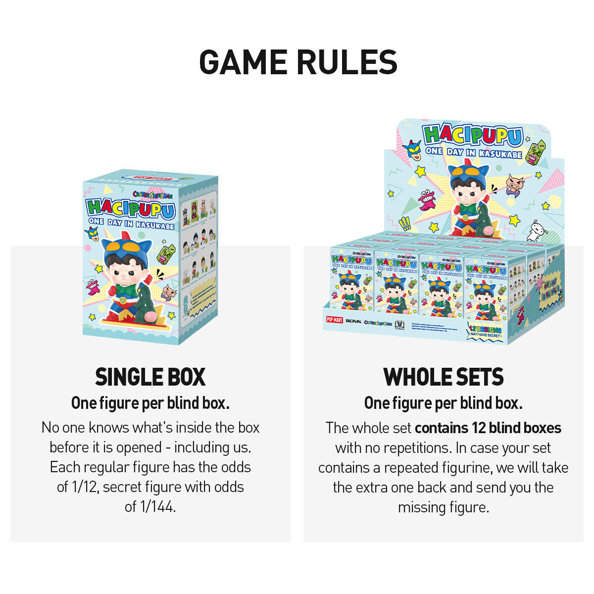 Game rules single box and whole sets