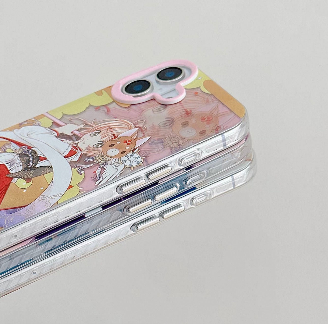 CardCaptorSakura Retro Comic Laser Case | Part 1 Dancing with Magic Wand - Phone Case Samsung Galaxy S26 S25 S24 S23 S22 S21 FE Ultra Edge