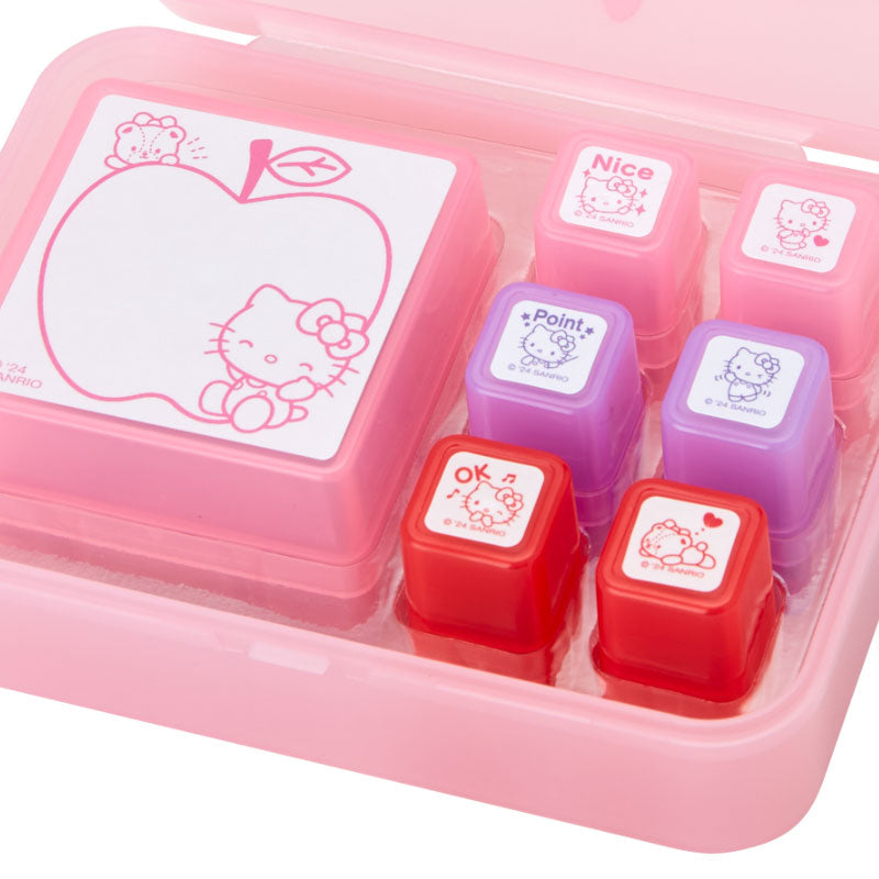 Sanrio Japan Hello Kitty Stamp Set with Oil Ink - Kawaii Stationery KawaiiGiftLand