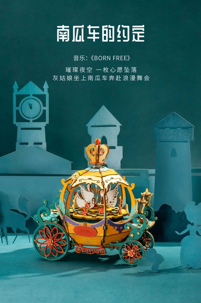 Craft Kits Wooden Music Box | Magic Fantasy Fairy Tale - DIY Handmade Mini World Miniature Gift