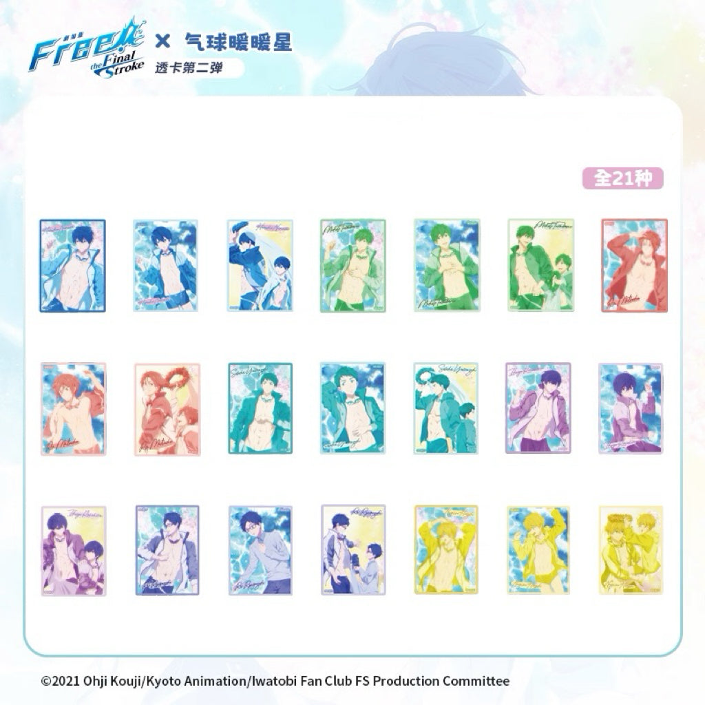 Japanese Anime Free! Iwatobi Swim Club Colourful Child & Teenage Series Card Part 2 | Haruka Makoto Rin Nagisa Rei Kirishima Sosuke - Cute Kawaii Item Blind Bag